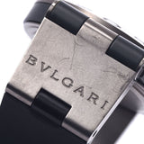 BVLGARI Burghali, Digono Titanium, TI38TA, Mensor, Titanium, and the Rabber, the clock, the black, literally, the black-black, the AB-Rank, used, used silver.