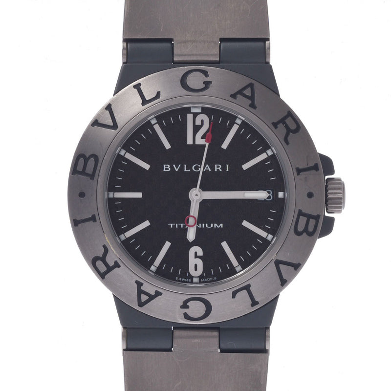 ブルガリ ディアゴノ チタン 自動巻き 腕時計 TI38TA 国際保証付き　a