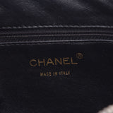 Chanel Chanel Chocoover连锁手袋黑金支架女性的凝乳类咖啡级二手水槽