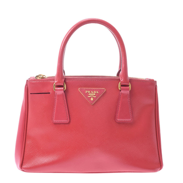 PRADA Prada 2way Bag Peonia Gold Bracket BN2316 Ladies Safiano Novelni Handbag B Rank Used Silgrin