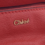 Chloe Chloe Ercy 2way Bag Red Gold Bracket Women's Curf Handbags AB Rank Used Sinkjo