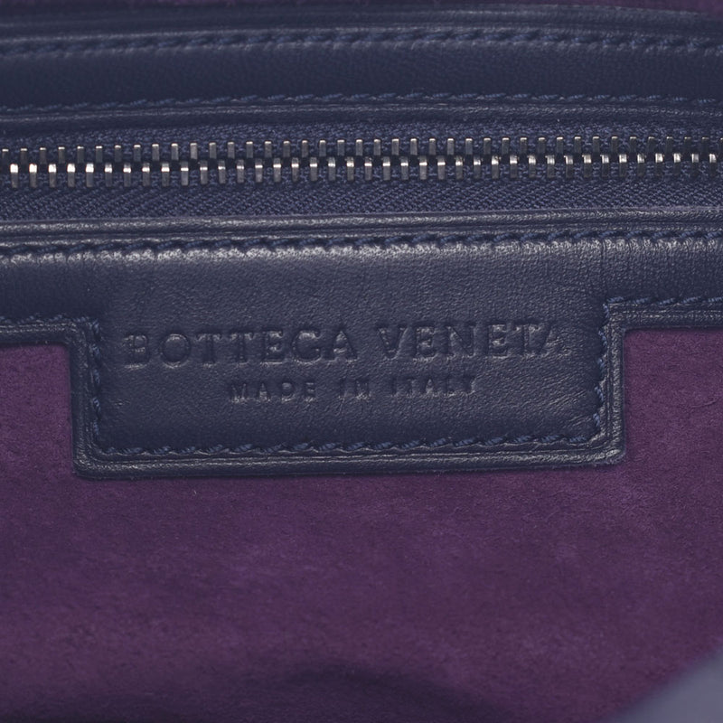 BOTTEGAVENETA ボッテガヴェネタ イントレチャート 紺 232499 V0016 5077 レディース レザー ワンショルダーバッグ ABランク 中古 銀蔵