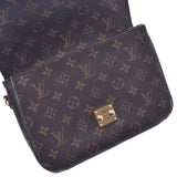 路易威登路易威登Monogram Pochette Methys MM2way包棕色M44875女性的Monogram Canvas手提包AB排名使用Silgrin