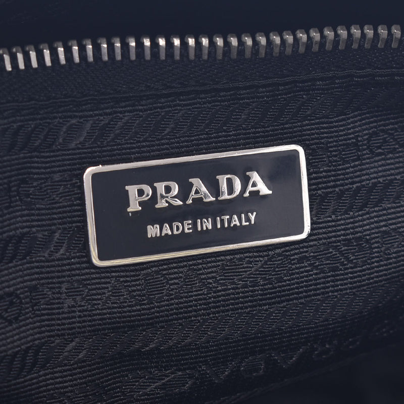 PRADA プラダ 2WAYトートバッグ 黒 ユニセックス ナイロン/レザー ハンドバッグ ABランク 中古 銀蔵