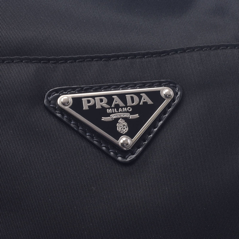 PRADA プラダ 2WAYトートバッグ 黒 ユニセックス ナイロン/レザー ハンドバッグ ABランク 中古 銀蔵