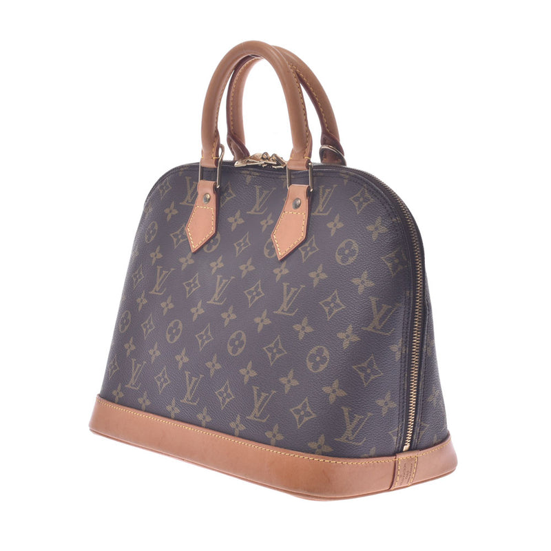 LOUIS VUITTON, Louviton, aluminum monogram, Alma, M51130, Ladies, canvas, handbag, B-rank used silver,