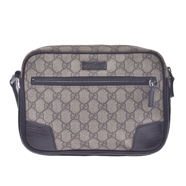 GUCCI Gucci GG Scrim Second Bag Beige 152599 Unisex PVC / Leather Clutch Bag B Rank Used Silgrin