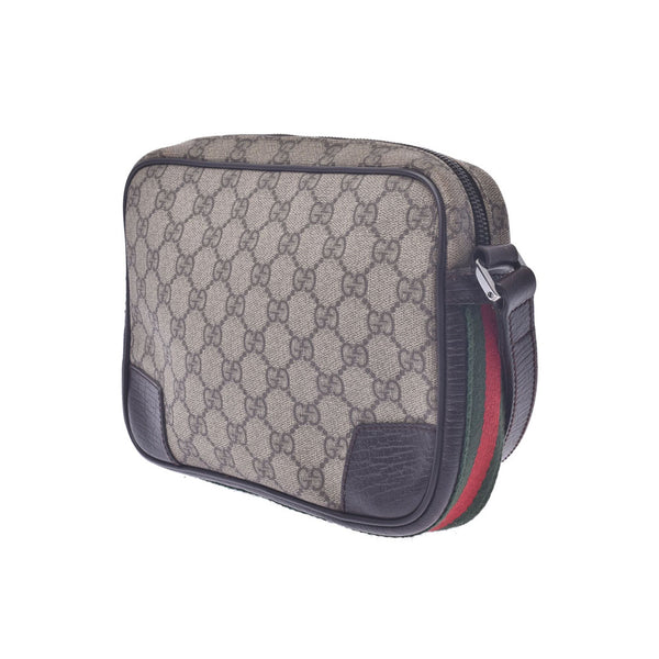 GUCCI Gucci GG Scrim Second Bag Beige 152599 Unisex PVC / Leather Clutch Bag B Rank Used Silgrin