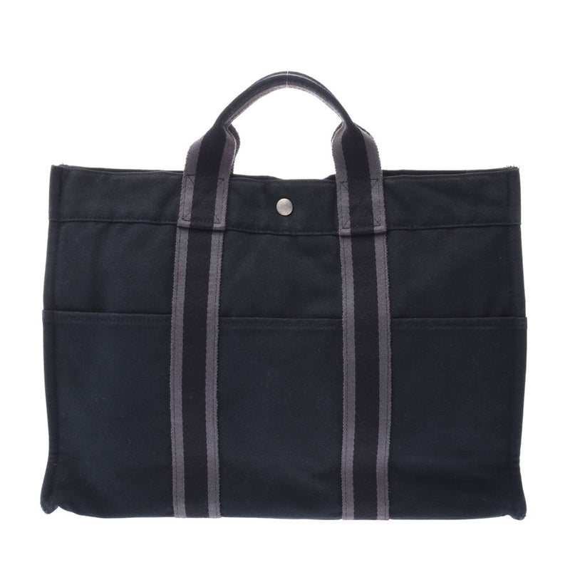 Hermes Hoodie mm black Unisex Canvas Tote Bag B