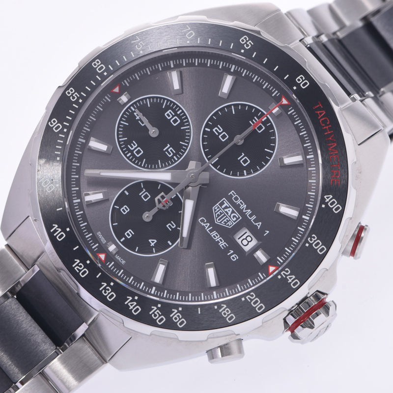 TAG HEUER タグホイヤー フォーミュラ1 CAZ2012-0 メンズ SS 腕時計 自動巻き グレー文字盤 Aランク 中古 銀蔵