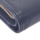 PRADA Prada L Cold Fastener Purse Black Gold Bracket 1ML225 Ladies Leather Two Folded Wallets Unused Silgrin