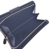 PRADA Prada L Cold Fastener Purse Black Gold Bracket 1ML225 Ladies Leather Two Folded Wallets Unused Silgrin