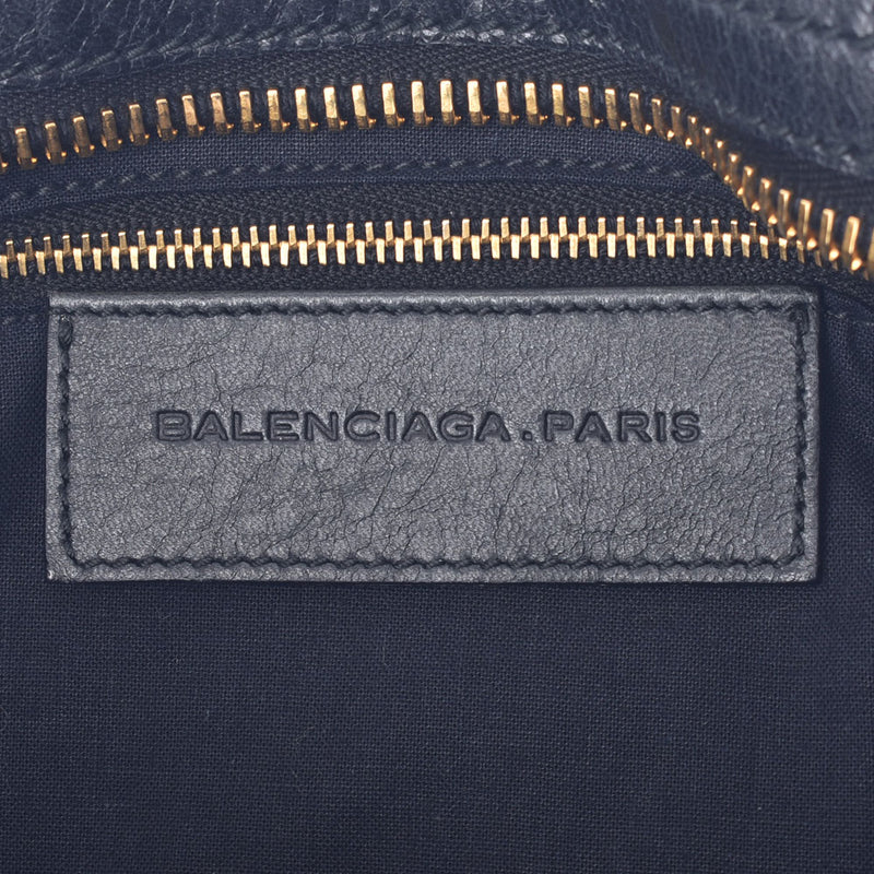 Balenciaga Valenciaga Giant City 2way Bag Black Gold Bracket Ladies Lambskin Handbags AB Rank Used Sinkjo