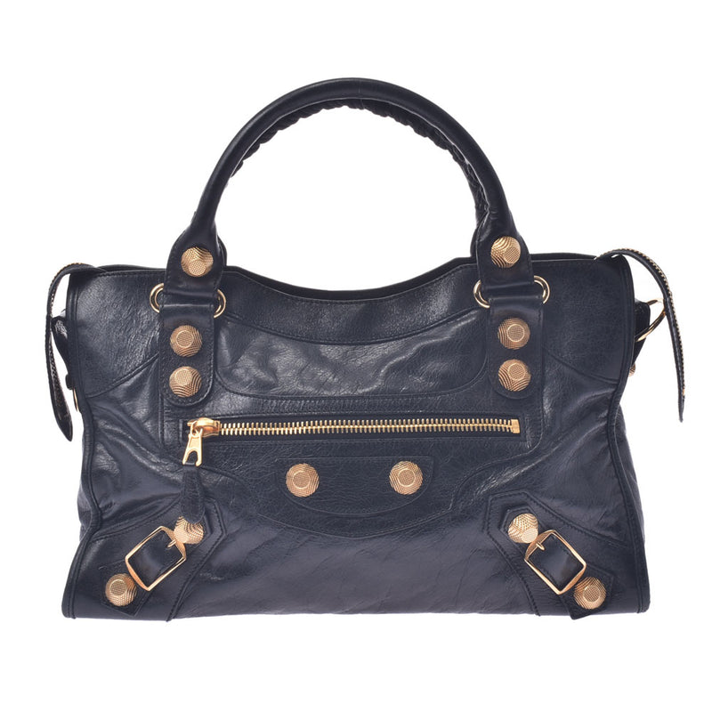 Balenciaga black and gold bag Clearance