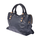 Balenciaga Valenciaga Giant City 2way Bag Black Gold Bracket Ladies Lambskin Handbags AB Rank Used Sinkjo