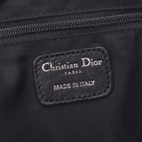 Christian Dior Christian Dior Canaje Bag Black Silver Bracket Ladies Nylon / Leather Handbags AB Rank Used Silgrin