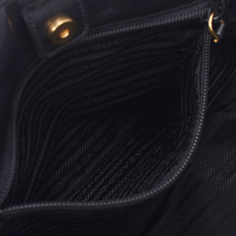 Prada Prada 2way Bag Black Bold Gracket女士尼龙手袋B排名使用水池