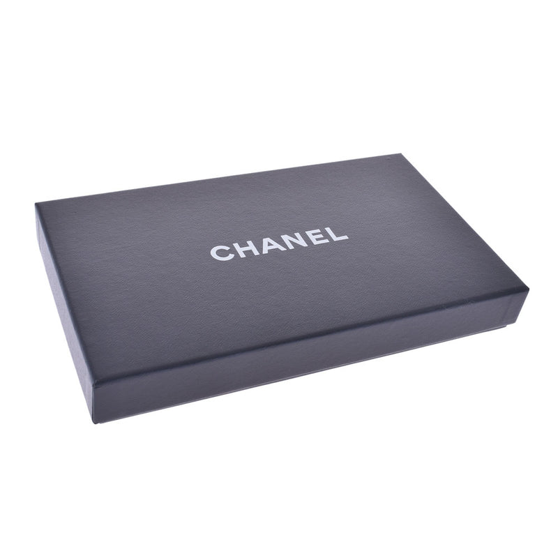 Chanel Chanel Old Travel Line Fastener Long Wallet Black Unisex Nylon Two-fold Wallet AB Rank Used Silgrin