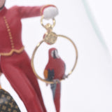 Louis Vuitton groom page boy dome novelty red Unisex brand item a silver