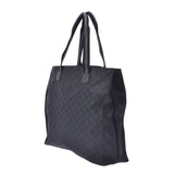 GUCCI Gucci GG Pattern Outlet Black Unisex Nylon Canvas Leather Tote Bag A-Rank Used Sinkjo