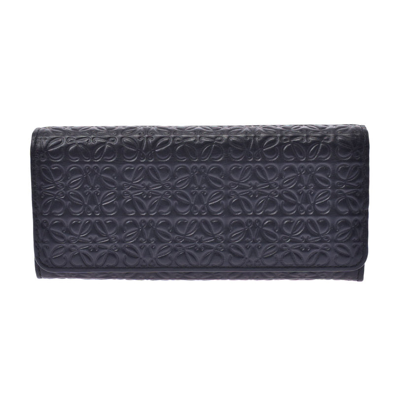 Loewe Loewe Continental Collet Black UniSEx Curf Long Wallet Ab排名使用Silgrin