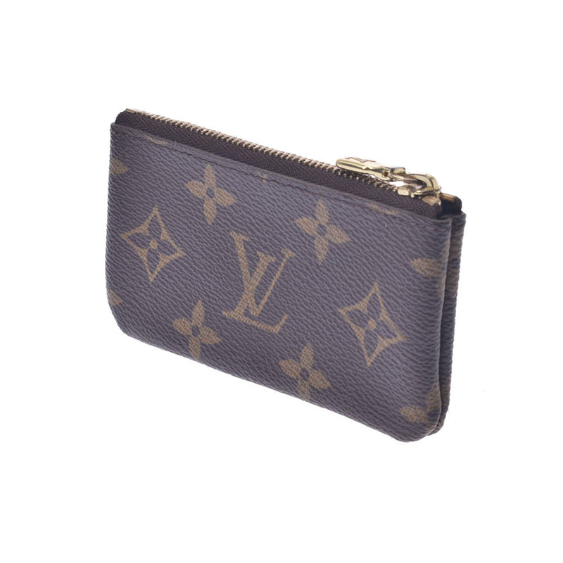 Louis Vuitton Louis Vuitton Monogram Pochette Curchable Brown M62650 Unisex Monogram Canvas Coin Case B Rank Used Silgrin