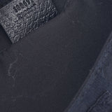 Gucci Gucci Waist Pouch Black 180691 Unisex GG Canvas Leather Body Bag AB Rank Used Silgrin