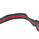 Gucci Gucci Waist Pouch Black 180691 Unisex GG Canvas Leather Body Bag AB Rank Used Silgrin