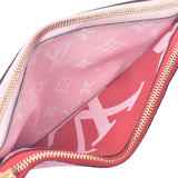 Louis Vuitton Louis Vuitton Giant Monogram Pochette Double Zip Red / Pink / White M67561 Women's Monogram Canvas Shoulder Bag A-Rank Used Sinkjo