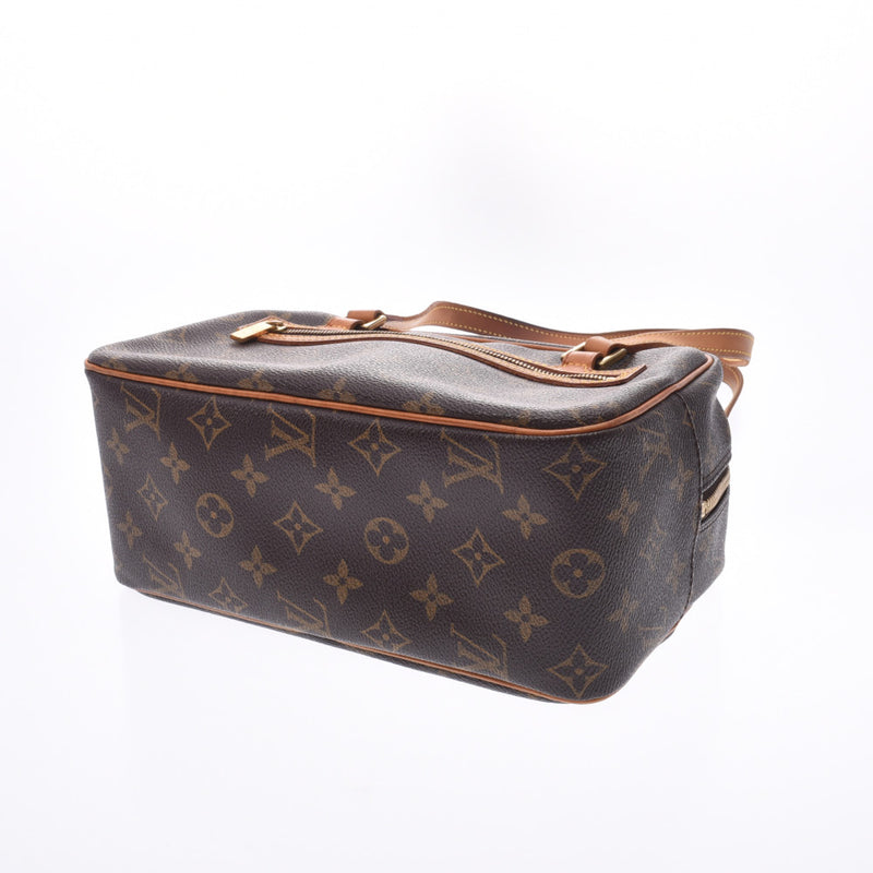 LOUIS VUITTON Louis Vuitton monogram sity MM Brown M51182 women's monogram canvas handbag B-rank used silver