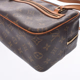 LOUIS VUITTON Louis Vuitton monogram sity MM Brown M51182 women's monogram canvas handbag B-rank used silver