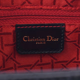 Christian Dior Cristiandiole Reddidiol 2WAY bag, black gold, Ladies enamel, handbag, B, used, silver,