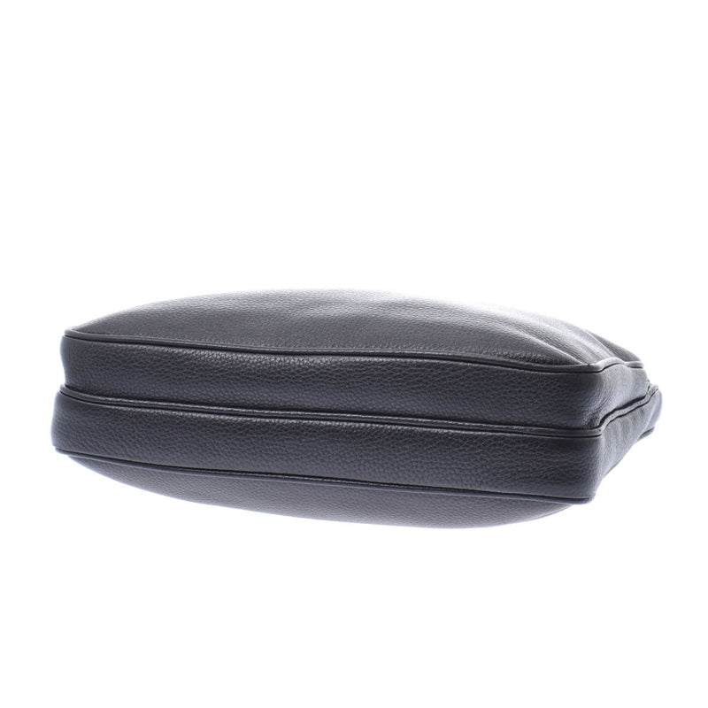PRADA Prada Shoulder Bag Black Silver Fittings Ladies Leather Shoulder Bag AB Rank Used Silgrin