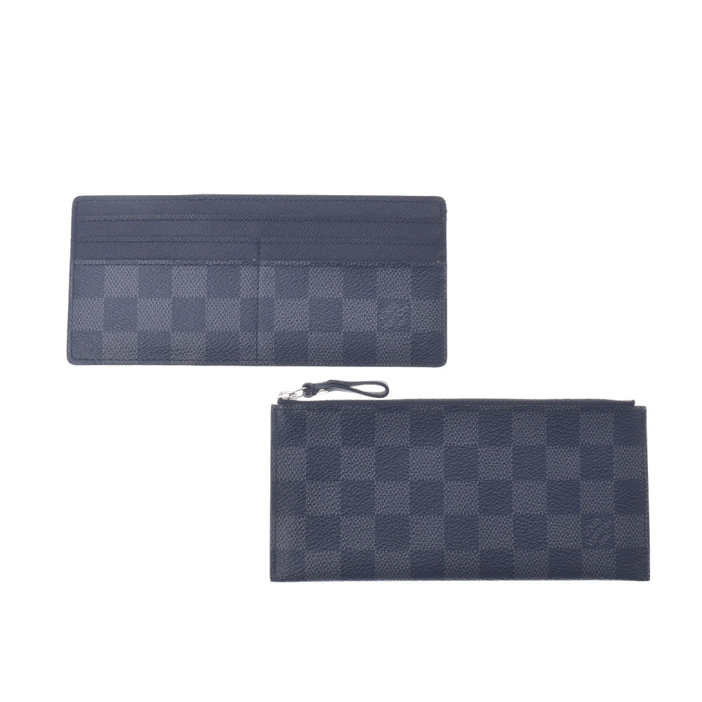 ルイヴィトングラフィット ポルトフォイユ ロン モデュラブル 14137 黒/グレー メンズ 長財布 N63084 LOUIS VUITTON 中古  – 銀蔵オンライン