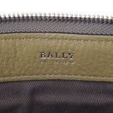 Bally Barry 2way Bag Olive Unisex Leather Press Tote Bag AB Rank Used Sinkjo