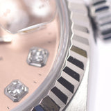 ROLEX Rolex Datejust 10P Diamond 69174G Women's WG/SS Watch Automatic Winding Pink Dial A Rank Used Ginzo