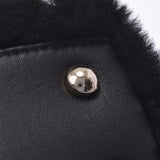 CHANEL Chanel top handle V stitch 2way bag black gold bracket ladies shearling / leather handbag new same second-hand silver