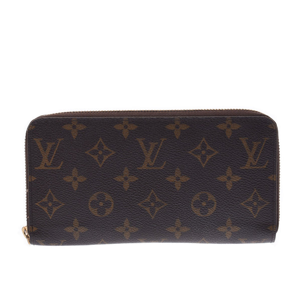 LOUIS VUITTON Louis Vuitton Monogram Zippy Wallet Old Brown M60017 Unisex Monogram Canvas Long Wallet B Rank Used Ginzo