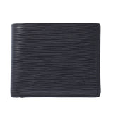 Louis Vuitton Louis Vuitton Epiperto Phoei Marco NM Black / Gray M62289 Men's Epireser Two Folded Wallets B Rank Used Silgrin