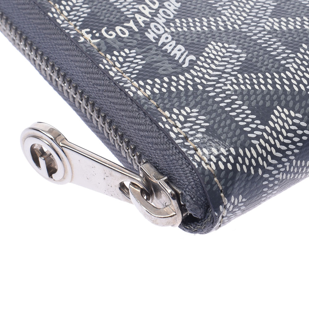 良品 GOYARD ゴヤール 長財布 ラウンド ホワイト ヘリンボーン