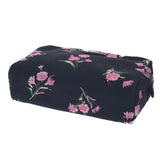 PRADA Prada Black/Flower Printed Gold Fittings 1NA021 Ladies Canvas Pouch A Rank Used Ginzo