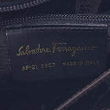 Salvatore Ferragamo フェラガモ ガンチーニ 2WAYバッグ ダークブラウン ゴールド金具 レディース カーフ ハンドバッグ Bランク 中古 銀蔵