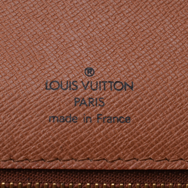 Louis Vuitton路易威登Monogram Montosaw 2way包棕色M51185男女皆宜音乐帆布商务包A-Rank使用水池