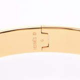 HERMES Hermes Click Ash Bangle Orange Gold Clasp Unisex Bracelet AB Rank Used Ginzo