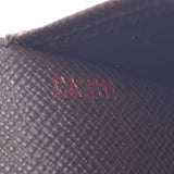 Louis Vuitton Louis Vuitton Damier Portobie 6 Culty Credy Brown N61666男士Dumie Campbus钱包B排名使用Silgrin