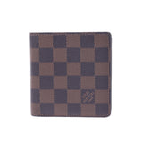 Louis Vuitton Louis Vuitton Damier Portobie 6 Culty Credy Brown N61666男士Dumie Campbus钱包B排名使用Silgrin