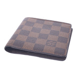 Louis Vuitton Louis Vuitton Damier Portobie 6 Culty Credy Brown N61666男士Dumie Campbus钱包B排名使用Silgrin