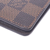 Louis Vuitton Louis Vuitton Damier Portobie 6 Culty Credy Brown N61666男士Dumie Campbus钱包B排名使用Silgrin
