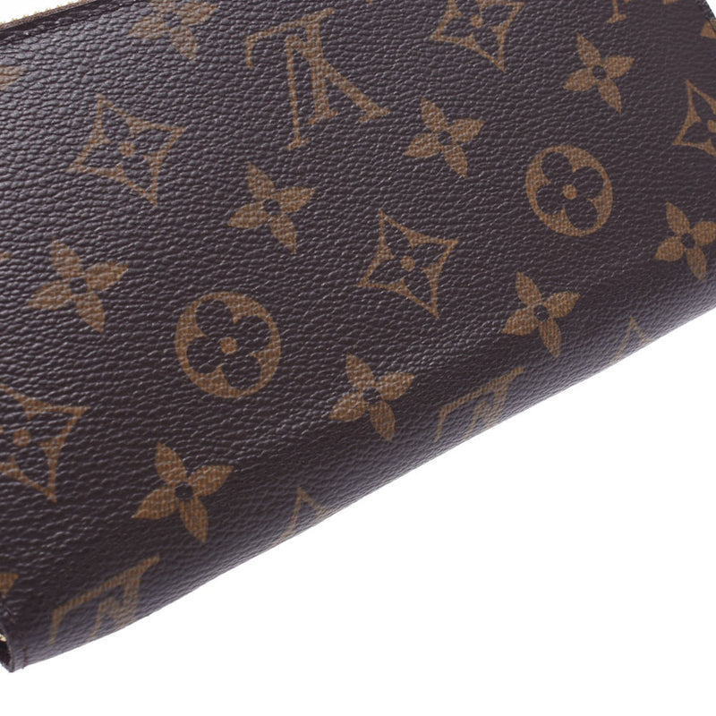 LOUIS VUITTON Louis Vuitton Monogram Zippy Wallet Old Brown M60017 Unisex Monogram Canvas Long Wallet A Rank Used Ginzo