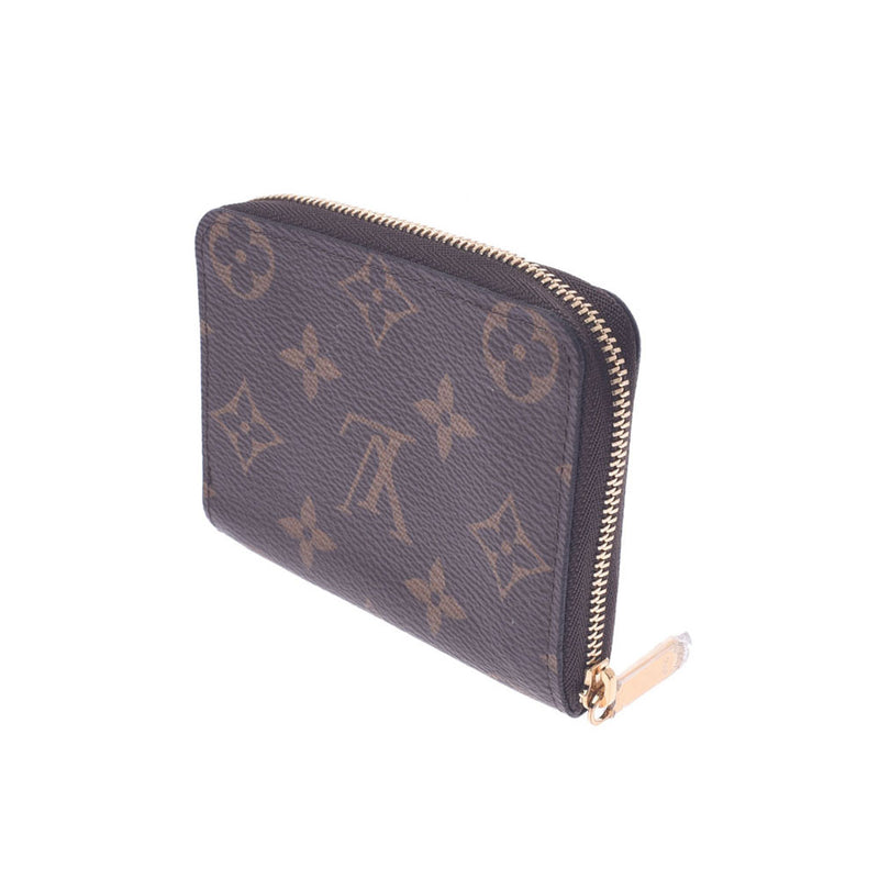 Louis Vuitton Louis Vuitton Monogram Zippy Coin Perth Brown M60067 Unisex Monogram Canvas Coin Case A-Rank Used Sinkjo